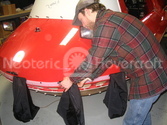 Hovercraft skirt installation