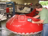Photo Hovercraft headlight installation