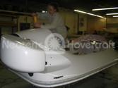 Rescue hovercraft navigation flashing lights