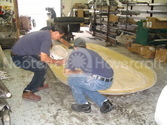 Bonding hovercraft body and hull