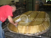 Hovercraft hull preparation for skirt attachments