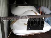 Securing hovercraft for shipping