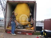 Hovercraft shipping container