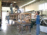 Hovercraft hull foaming