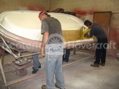 Hovercraft body construction photo