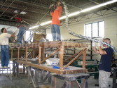Building hovercraft hull