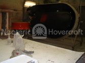 Hovercraft gel coat application