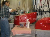 Hovercraft reverse thrust buckets