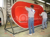 Six-passenger hovercraft body mold