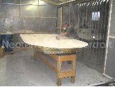 Sanding Hovercraft hull
