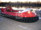 Testing rescue hovercraft