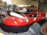 Rescue hovercraft skirt installation
