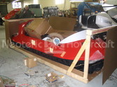 Crating hovercraft for shipping
