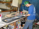 Upholstering Hovercraft seats