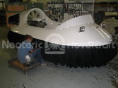 Hovercraft skirt attachment