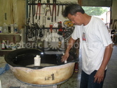 Photo Hovercraft thrust duct construction
