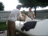 Assembling hovercraft body/hull
