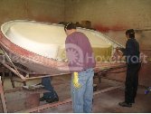 Hovercraft fiberglassing