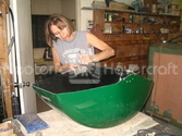 Hovercraft Reverse thrust bucket construction