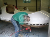 Riveting hovercraft hull and body