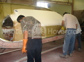 Constructing Fiberglass Hovercraft body
