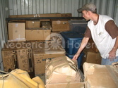 Loading Hovercraft shipping container