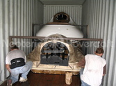 Preparing Hovercraft Body for Shipping