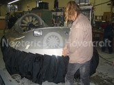Hovercraft skirt attachment