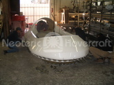 Hovercraft construction photo Hull-Body Bonding