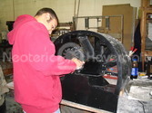 Hovercraft assembly thrust duct