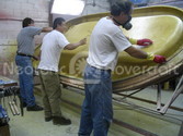 Hovercraft body layup