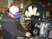Hovercraft machinery assembly photo