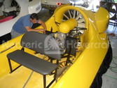 Hovercraft engine installation