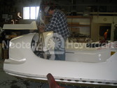 Hovercraft engine installation