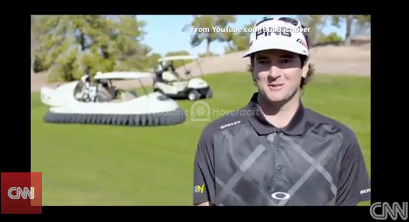 Chris Fitzgerald Bubba Watson Neoteric BW1 Hovercraft golf cart