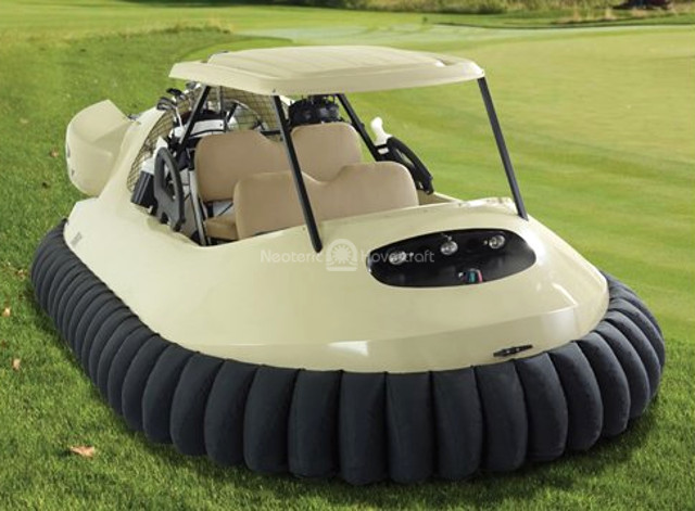 Neoteric Hovercraft golf cart Hammacher Schlemmer