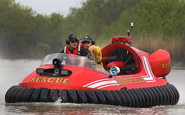 Mansfield Fire Department Neoteric Rescue hovercraft