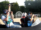 Chris Fitzgerald Neoteric Hovercraft transports film crew