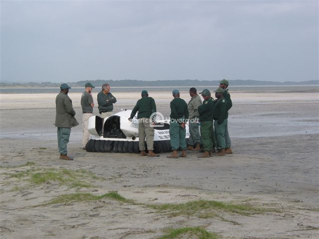 Anti-poaching Team Introduced to Hovercraft.