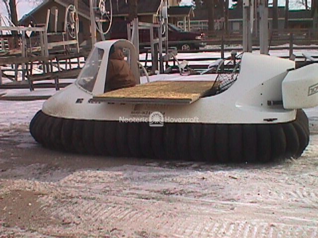 Hovercraft Carrying Building Materials