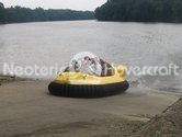 Hovercraft Transitioning onto Land