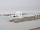 Neoteric commercial hovercraft utilized in Kuwait intertidal zone