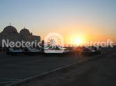 Neoteric commercial hovercraft utilized in Kuwait intertidal zone