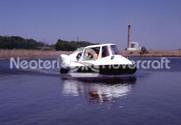 Commercial hovercraft at power plant