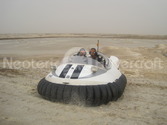 Picture first hovercraft to operate on Dead Sea Israel