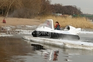 Hovercraft on ice