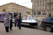 Hovercraft in St. Petersburg Russia