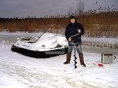 Ice fishing hovercraft