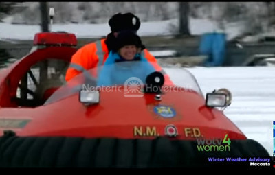 Video Hovercraft on ice WOTV 4 Women Where You Live 