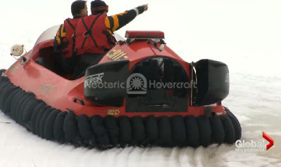 Global News Hovercraft feature video Moncton Fire Department Canada Neoteric Rescue hovercraft